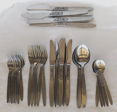 Cubiertos de acero inoxidable Holland TULIP TIME de colección - ¡tu elección de CONJUNTOS! MCM Foto 1 de 3