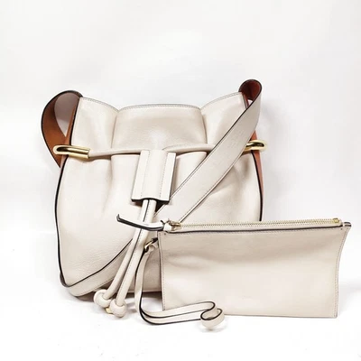 NO TARIFF Chloe Shoulder Bag Beige Leather 3291274 - Image 1 of 4