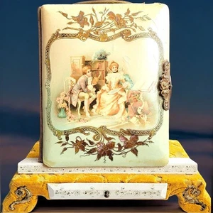 19century Celluloid Victorian Photo-Album with Stand - Picture 1 of 7