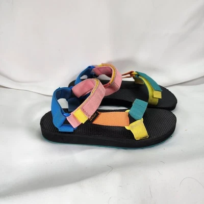 Sandálias Teva Original Universal Infantil Tamanho 1 Multicolor Azul Verde 1116656C - Imagem 1 de 4