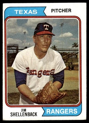 1974 Topps Jim Shellenback Texas Rangers #657 - Image 1 of 2