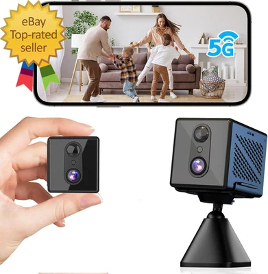 Cámara de seguridad 4K mejorada 2025 5 GHz Wifi cámara interior cámara de seguridad para el hogar Foto 1 de 4