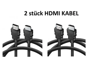 2 x HDMI Kabel 1,8m HighSpeed Ethernet 4K FullHD HDR 3D für TV PC BEAMER Laptop - Bild 1 von 3