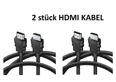 2 x HDMI Kabel 1,8m HighSpeed Ethernet 4K FullHD HDR 3D für TV PC BEAMER Laptop - Bild 1 von 3