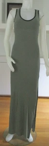 Vestido midi acanalado de seda John Elliott en verde musgo - mediano nuevo con etiquetas $388 - Imagen 1 de 4