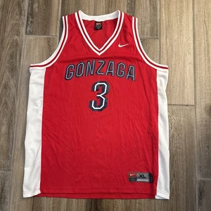 Adam Morrison Gonzaga Bulldogs #3 Nike Basketball Jersey Size Extra Large Red - Picture 1 of 8