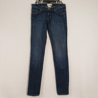 Pantalones de mezclilla BDG para mujer 27x32 azules ajustados tiro bajo lavado oscuro Y2k EE. UU. Urban Outfitters Foto 1 de 4