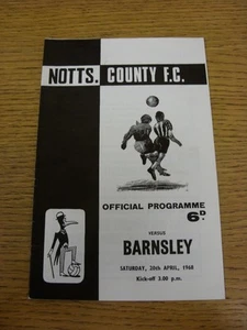 20/04/1968 Notts County v Barnsley (Faint Crease). Thanks for viewing our item, - Picture 1 of 1