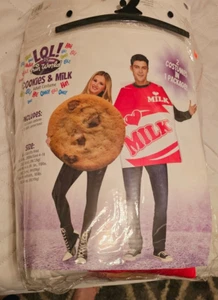 Couples Halloween Costumes, Adult Funny Milk & Cookies - Picture 1 of 4