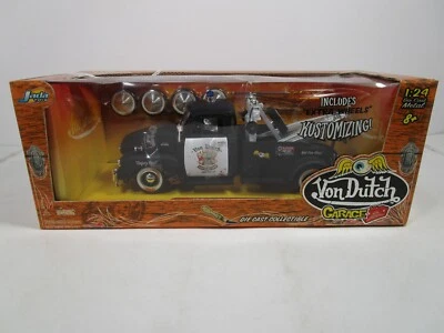 JADA 1/24 VON ГОЛЛАНДСКИЙ ЧЕРНЫЙ/БЕЛЫЙ 1953 CHEVY STEPSIDE ЭВАКУАТОР НОВЫЙ - Изображение 1 из 4