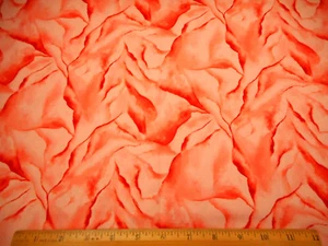 Fabric 1 Yard Soft Mottled Orange Blender Hancock Premium Quilting Cotton Vtg #C - Bild 1 von 1