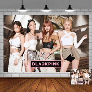 Blackpink Birthday Decorations Party Supplies Backdrop Banner poster Vinyl 5x3ft - Picture 1 of 6