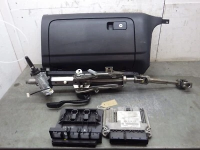 VW Scirocco 2013 1.4 TSI Engine ECU Glove Box Fuse Box Ignition Lockset Kit S126 - Image 1 of 4