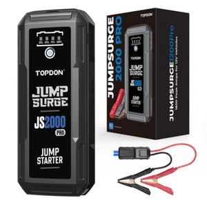 TOPDON JS2000 2500A Auto Starthilfe Jump Starter Ladegerät 12V Booster Powerbank - Bild 1 von 12