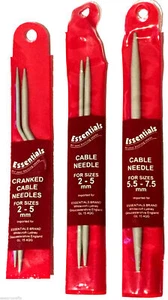 Whitecroft Essentials Knitting Cable Needle Cranked Straight - All Sizes - Picture 1 of 6