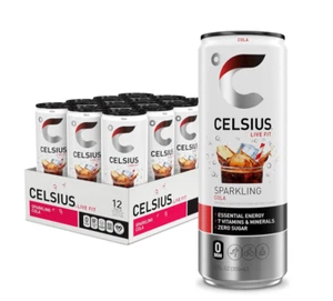PACK OF 12 ✨ CELSIUS Sparkling COLA Energy Drink CANS | Zero Sugar Fun - Picture 1 of 6