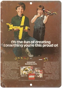 Lego Universal Building Set Toy Ad 12"x9" Reproduction Metal Sign ZD12 - Picture 1 of 1