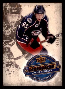 2008-09 Upper Deck Artifacts #292 Jakub Voracek Columbus Blue Jackets RC 281/999