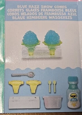 Cono de nieve MGA Miniverse Café Serie 3 Blue Razz abierto/sin montar  Foto 1 de 2