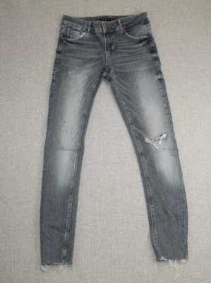 Zara Trafaluc Denimwear Women's Skinny Jeans Size 4 Distressed Stretch Denim - Image 1 of 4