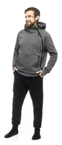 The Tuxy Vibe Suit One Piece Loungewear Hoodie Pants  Gray/Blk  Mens Large NWT - Picture 1 of 9