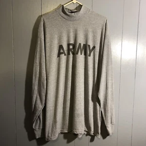 Army Men’s Long Sleeve Shirt Size XL Gray Military USA  - Picture 1 of 4