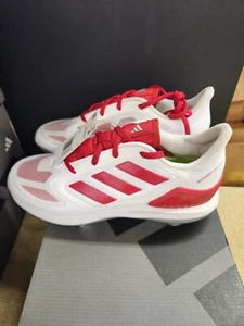 Adidas Adizero PureHustle Damen rot und weiß Softballschuhe - Größe 11 - Bild 1 von 7