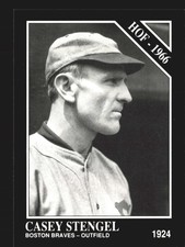 1991 Conlon Collection TSN #37b Casey Stengel    Boston Braves