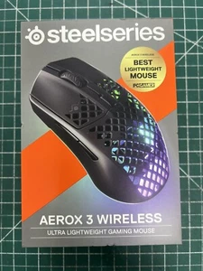 Steelseries Aerox 3 Wireless Gaming Mouse Black - Picture 1 of 4