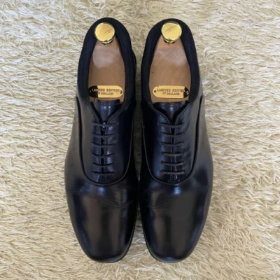 Zapatos de vestir mocasines PRADA para hombre negros/verdes UK6.5/US7.5 USADOS de Japón Foto 1 de 4