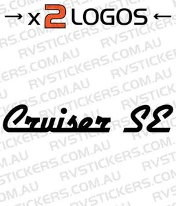 2x REGENT CRUISER SE 500mm Caravan decal, sticker, vintage, graphics, retro - Picture 1 of 1