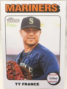Ty France 2024 Topps Heritage White Border Parallel #48 - Picture 1 of 1