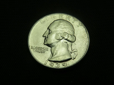 1939 BU Washington Quarter   90% Silver Cover