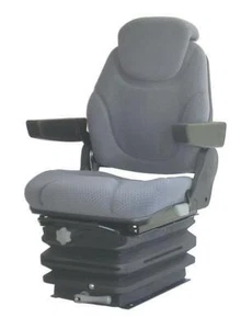 Asiento de tractor Orso-Mec PVC - con amortiguación mecánica - asiento de tractor asiento de carretilla elevadora Bauma - Imagen 1 de 2