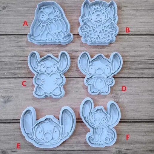 Lilo & Stitch Cookie Cutter & Embosser Fondant Cutter Set - image 1 of 1