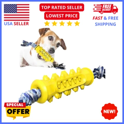 Dog Toothbrush Chew Toy – Durable Rubber Dental Cleaner for Puppies & Dogs - Image 1 of 4