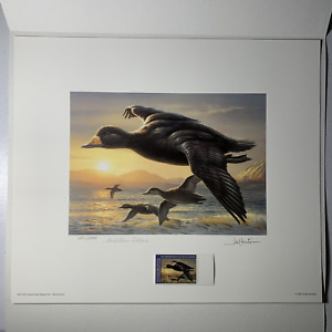RW69 2002 Federal Duck Stamp Print & Stamp **JOE HAUTMAN** With Folder