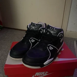 Nike Air Flight 89 Black and White Trainers CU4833-015 Men’s Size 7uk Brand New - Picture 1 of 5