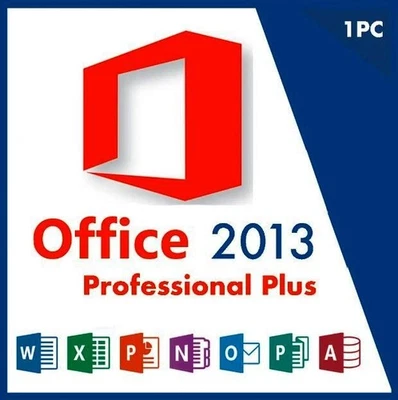 Microsoft Office Professional Plus 2013 Full Version w/ 5 Keys License 5 PCs - Image 1 of 2