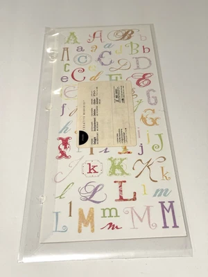 Pegatinas decorativas para álbum de recortes del alfabeto ABC Creative Memories Delight 2009 EE. UU. Foto 1 de 4