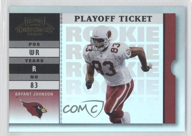 2003 Playoff Contenders Playoff Ticket /30 Bryant Johnson #144 Rookie RC - Image 1 of 2