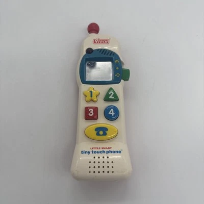 Vintage VTech Little Smart Tiny Touch Phone Plus Lights Up Musical Buttons Works - Image 1 of 4
