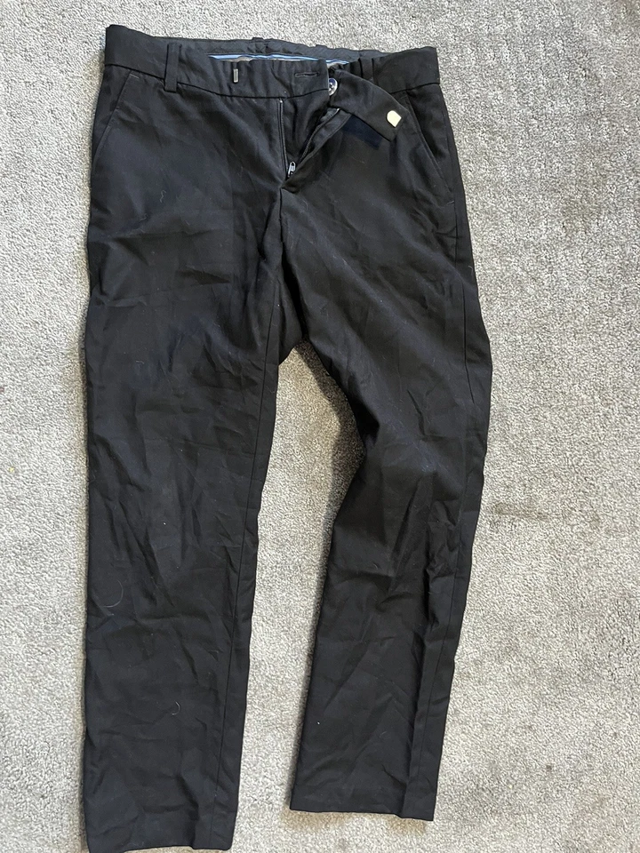 H&M Boys Slim Fit / Coupe Etroite Black Dress Pants, Size 9-10Y - Image 1 of 4