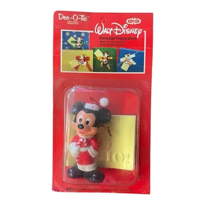 Walt Disney's Mickey Mouse Christmas Package Decoration With Tie On Card - Image 1 of 2