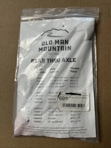 OLD MAN MOUNTAIN REAR THRU AXLE omm807 m12 X 1.75 217-229mm- MOTIVATED SELLER - Picture 1 of 2