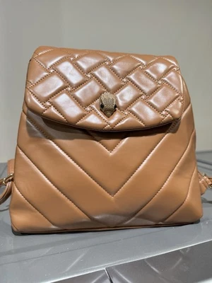 Knock Off Kurt Geiger London Women’s Quilted Tan Backpack - Image 1 of 4