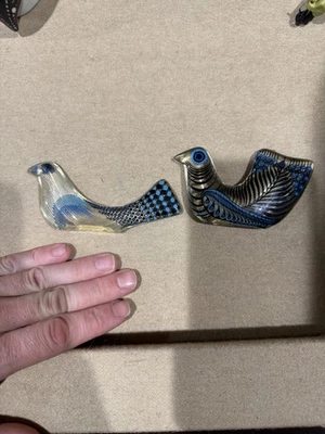 Beautiful Abraham Palatnik lucite bird art 1960's PAIR - Image 1 of 4