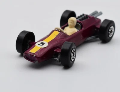 Matchbox Superfast MB19 Lotus Racing Car viola. Inghilterra Lesney - Immagine 1 di 4