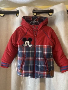 Disney Kleinkind Junge Mickey Mouse Jacke 2 Fleecejacke mit Kapuze - Bild 1 von 5