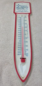 Termómetro metálico de gasoducto MAPCO de colección publicidad de gasoil - Imagen 1 de 4